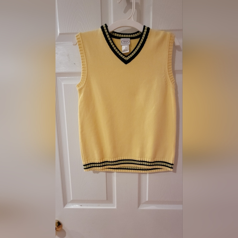 Talbots kids cotton sweater vest